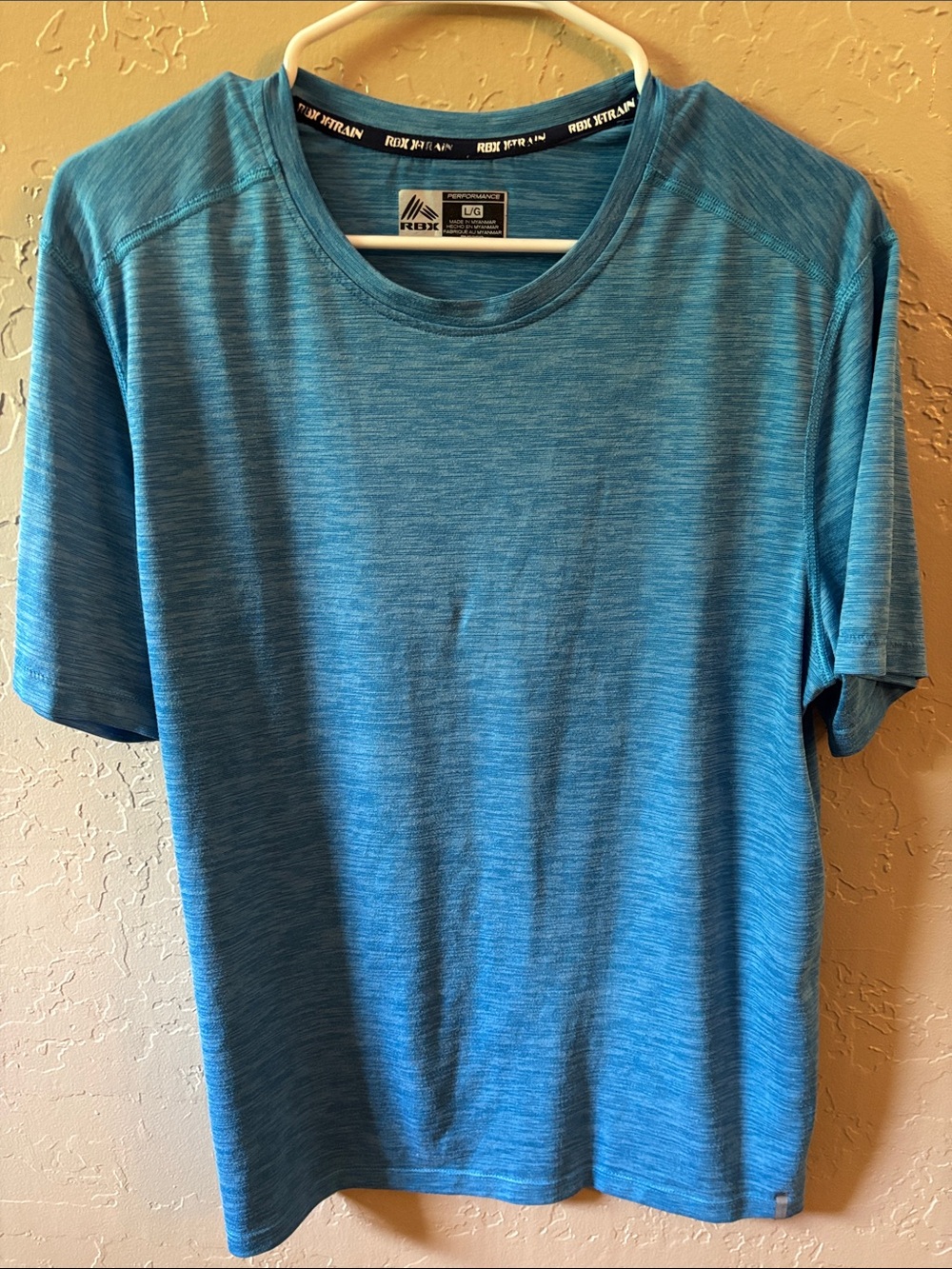 RBX Men's Short Sleeve Performance Tee - Blue Marl